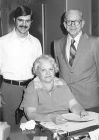 Steve, Lawrence, and Melba in 1976